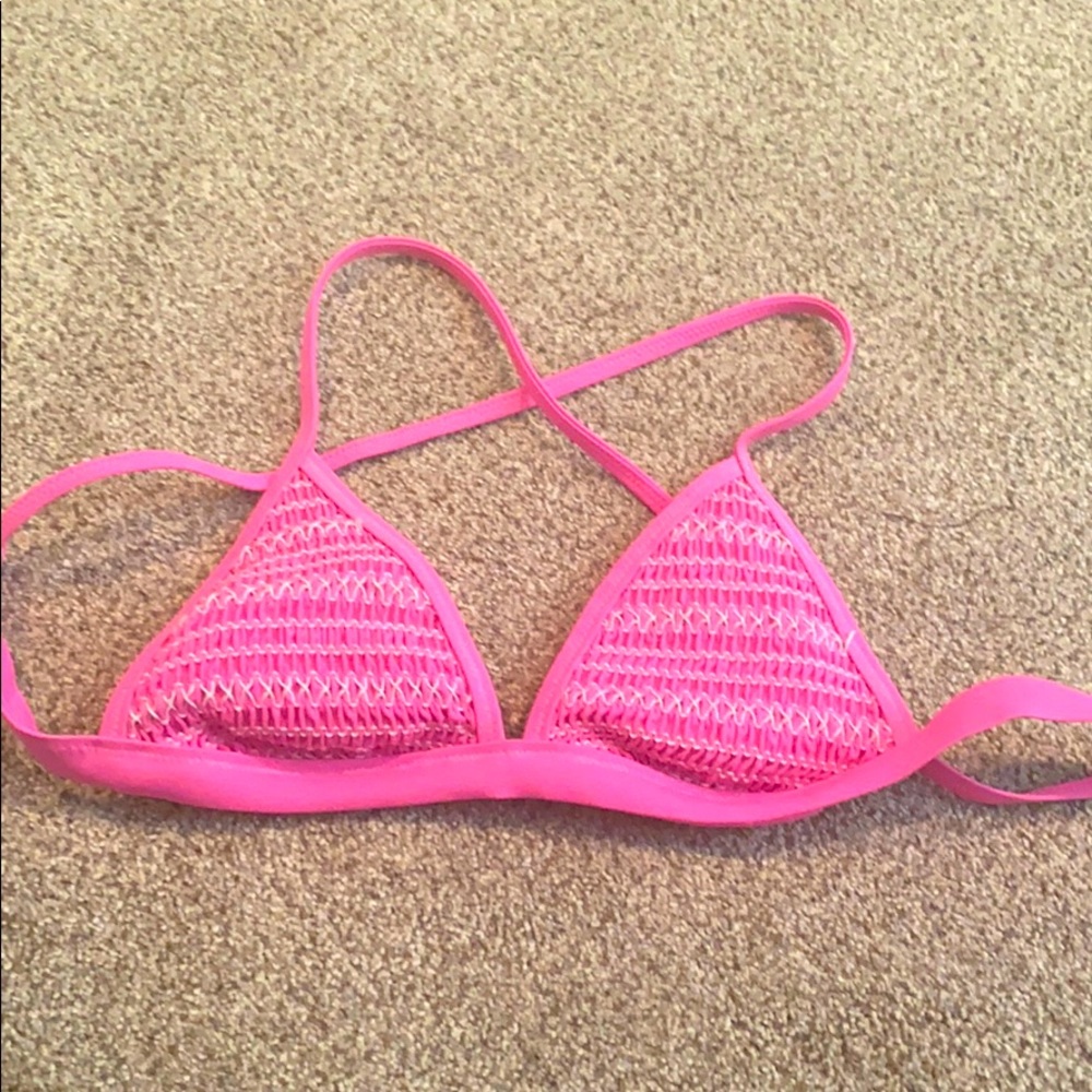 Pink swim top